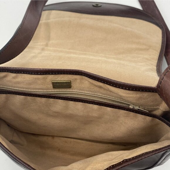OROTON Australian Handmade Tobacco Brown Handbag Shoulder Strap - Picture 7 of 7